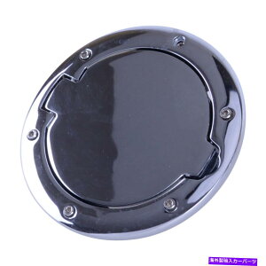 Fuel Gas Tank NRtB[hAJo[W[vO[JK 2007-2017ɃtBbgK\^NLbv Chrome Fuel Filler Door Cover Gas Tank Cap Fit For Jeep Wrangler JK 2007-2017