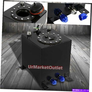 Fuel Gas Tank ubNA~jE2.5K/9.5LKXRdr^N/ubNLbvhA+xZ_[ Black Aluminum 2.5 Gallon/9.5L Gas Fuel Cell Tank/Black Cap Door+Level Sender