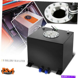 Fuel Gas Tank 5ǨyʃA~jEubNRdr/K\^N+xZ_[Lbv 5 Gallon Lightweight Aluminum Black Fuel Cell/Gas Tank+Level Sender Polished Cap