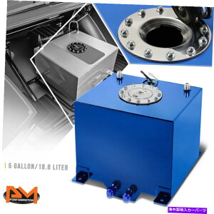 Fuel Gas Tank 5ǨyʃA~jEu[Rdr/K\^N+xZ_[Lbv 5 Gallon Lightweight Aluminum Blue Fuel Cell/Gas Tank+Level Sender Polished Cap