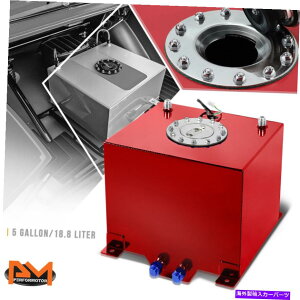 Fuel Gas Tank 5ǨyʃA~jEԔRdr/K\^N+xZ_[Lbv 5 Gallon Lightweight Aluminum Red Fuel Cell/Gas Tank+Level Sender Polished Cap