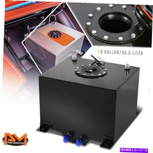 Fuel Gas Tank 8ǨyʃA~jER[eBORdr/K\^N+xZ_[ubNLbv 8 Gallon Lightweight Aluminum Coated Fuel Cell/Gas Tank+Level Sender Black Cap