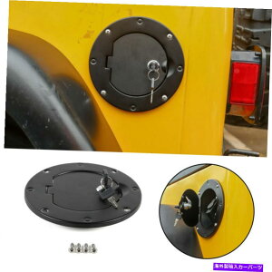 Fuel Gas Tank 97-06O[TJ TC̃ZLAbNƃL[fUCtRK\^NLbvJo[ Fuel Gas Tank Cap Cover w/ Secure Lock&Key Design For 97-06 Wrangler TJ TC