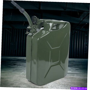 Fuel Gas Tank 5KKXʃ^WF[K\Rei^Nً}obNAbvVVobNAbv 5 Gallon Gas Can Metal Jerry Gasoline Container Tank Emergency Backup New