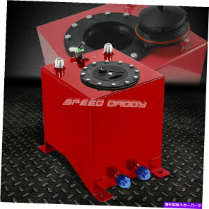 Fuel Gas Tank 2.5K̐ԂR[eBOA~jE[X/htgRdrK\^N+xZ_[ 2.5 GALLON RED COATED ALUMINUM RACING/DRIFTING FUEL CELL GAS TANK+LEVEL SENDER