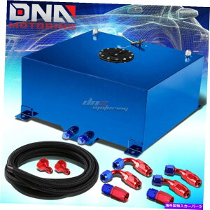 Fuel Gas Tank 20Ku[A~jERdrK\^N+Lbv+xZ_[+iCICtB[hLbg 20 GALLON BLUE ALUMINUM FUEL CELL GAS TANK+CAP+LEVEL SENDER+NYLON OIL FEED KIT