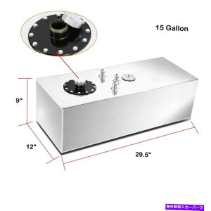 Fuel Gas Tank 57L 15K[XRdrK\^Nw/ caplevel SenderŃA~jE 57L 15 Gallon Race Fuel Cell Gas Tank w/ Cap & Level Sender Polished Aluminum