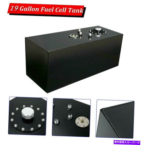 Fuel Gas Tank 19K/72LA~jE[XRdrK\^N+Lbv+xZ_[gbvtB[hubN 19 Gallon/72L Aluminum Racing Fuel Cell Gas Tank+Cap+Level Sender Top Feed Black