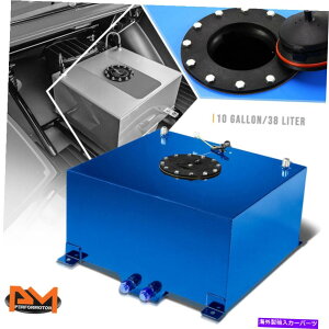 Fuel Gas Tank 10ǨyʃA~jEu[Rdr/K\^N+xZ_[ubNLbv 10 Gallon Lightweight Aluminum Blue Fuel Cell/Gas Tank+Level Sender Black Cap