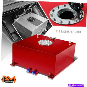 Fuel Gas Tank 15ǨyʃA~jEԔRdr/K\^N+xZ_[Lbv 15 Gallon Lightweight Aluminum Red Fuel Cell/Gas Tank+Level Sender Polished Cap