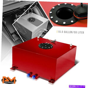 Fuel Gas Tank 15.5KyʃA~jEԔRdr/K\^N+xZ_[ubNLbv 15.5 Gallon Lightweight Aluminum Red Fuel Cell/Gas Tank+Level Sender Black Cap