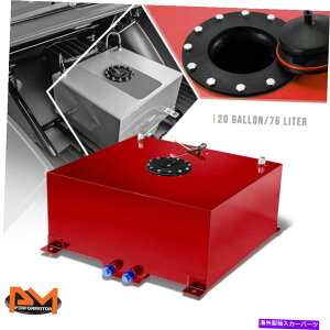 Fuel Gas Tank 20K/76LyʃA~jEԔRdr/K\^N+xZ_[ubNLbv 20 Gallon/76L Lightweight Aluminum Red Fuel Cell/Gas Tank+Level Sender Black Cap