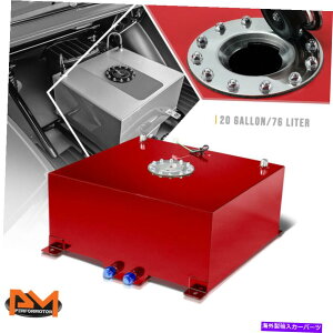 Fuel Gas Tank 20ǨyʃA~jEԔRdr/K\^N+xZ_[Lbv 20 Gallon Lightweight Aluminum Red Fuel Cell/Gas Tank+Level Sender Polished Cap