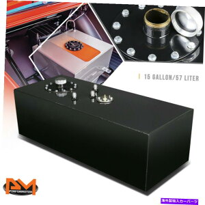 Fuel Gas Tank 15K̃gbvtB[hA~jERdr/K\^N+xZ_[+LbvubNR[eBO 15 Gallon Top Feed Aluminum Fuel Cell/Gas Tank+Level Sender+Cap Black Coated
