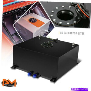 Fuel Gas Tank 15ǨyʃA~jER[eBORdr/K\^N+xZ_[ubNLbv 15 Gallon Lightweight Aluminum Coated Fuel Cell/Gas Tank+Level Sender Black Cap