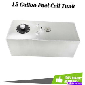 Fuel Gas Tank 15K / 57L|bVꂽA~jE[XRdrK\^Nw /LbvxZ_[ 15 Gallon / 57L Polished Aluminum Race Fuel Cell Gas Tank w/ Cap & Level Sender