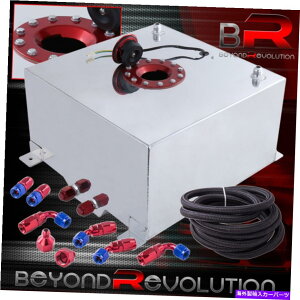 Fuel Gas Tank 13K / 50bgA~jEKXR^NbhLbv +ICCXCxtBbeBO 13 Gallon / 50 Liters Aluminum Gas Fuel Tank Red Cap + Oil Line Swivel Fitting