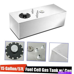 Fuel Gas Tank 15KꂽA~jE[XRdrK\^N57L +LbvxZ_[ 15 Gallon Polished Aluminum Race Fuel Cell Gas Tank 57L + Cap & Level Sender