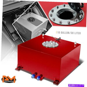 Fuel Gas Tank 10ǨyʃA~jEԔRdr/K\^N+xZ_[Lbv 10 Gallon Lightweight Aluminum Red Fuel Cell/Gas Tank+Level Sender Polished Cap
