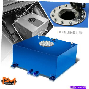 Fuel Gas Tank 15ǨyʃA~jEu[Rdr/K\^N+xZ_[Lbv 15 Gallon Lightweight Aluminum Blue Fuel Cell/Gas Tank+Level Sender Polished Cap