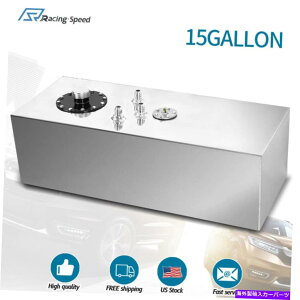 Fuel Gas Tank 15KꂽA~jEVo[[XRdrK\^Nw/ cap +xM 15 Gallon Polished Aluminum Silver Race Fuel Cell Gas Tank w/ Cap + Level Sender