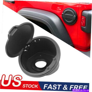 Fuel Gas Tank ブラック燃料フィラータンクガスドアカバーアクセサリーフィット2018-2021ジープラングラーJL Black Fuel Filler Tank Gas Door Cover Accessories fit 2018-2021 Jeep Wrangler JL