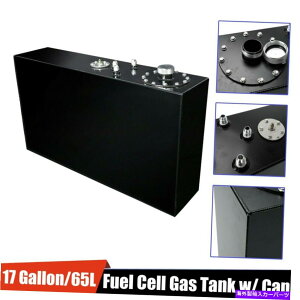 Fuel Gas Tank 17K̃XA~jE[XRdrK\^N +ubNxZ_[gbvtB[h 17 Gallon Slim Aluminum Race Fuel Cell Gas Tank + Black Level Sender Top-Feed