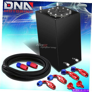 Fuel Gas Tank 3KubN[XRdrK\^N+Lbv+12 "C+tBbeBOLbg 3 GALLON POLISHED COATED BLACK RACE FUEL CELL GAS TANK+CAP+12" LINE+FITTING KIT