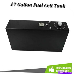 Fuel Gas Tank 17K̃X[XRdrK\^Nw/xZ_[gbvtB[hA~jEubN 17 Gallon Slim Race Fuel Cell Gas Tank w/ Level Sender Top-Feed Aluminum Black