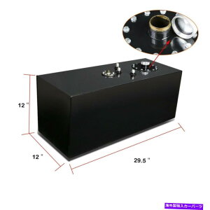 Fuel Gas Tank 72L 19KA~jE[VORdrK\^NgbvtB[hLbvxZ_[ubN 72L 19 Gallon Aluminum Racing Fuel Cell Gas Tank Top Feed Cap Level Sender Black