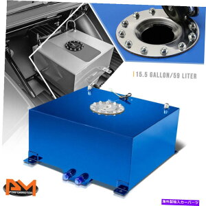Fuel Gas Tank 15.5KyʃA~jEu[Rdr/K\^N+xM҃|[hLbv 15.5 Gallon Lightweight Aluminum Blue Fuel Cell/Gas Tank+Level Sender Polish Cap