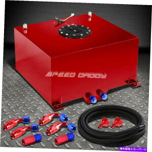 Fuel Gas Tank 10K̐ԂA~jERdrK\^N+Lbv+xZ_[+iCRCLbg 10 GALLON RED ALUMINUM FUEL CELL GAS TANK+CAP+LEVEL SENDER+NYLON FUEL LINE KIT