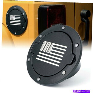 Fuel Gas Tank RtB[hAJo[W[vO[JK JKU-AMERICAN FLAG 07-17̃K\^NLbv Fuel Filler Door Cover Gas Tank Cap for Jeep Wrangler JK JKU-American Flag 07-17