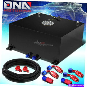 Fuel Gas Tank 20K/78LubNA~jERdrK\^N+xZ_[+iCICtB[hLbg 20 GALLON/78L BLACK ALUMINUM FUEL CELL GAS TANK+LEVEL SENDER+NYLON OIL FEED KIT