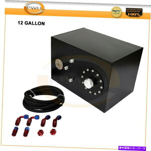 Fuel Gas Tank 12K̃gbvtB[hR[eBORdrK\^N+Lbv+xZ_[+X`[CLbg 12 Gallon Top-Feed Coated Fuel Cell Gas Tank+Cap+Level Sender+Steel Line Kit