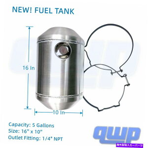 Fuel Gas Tank 16 x 10GhtBXpA~jEK\^N5K - It[h /gN^[v 16 x 10 End Fill Spun Aluminum Gas Tank 5 Gallon - Off-road / Tractor Pull