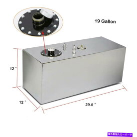 Fuel Gas Tank 19ガロンレーシングドリフト燃料電池ガソリンタンクw/キャップ＆レベルセンダートップフィードアルミニウム 19 Gallon Racing Drift Fuel Cell Gas Tank w/ Cap&Level Sender Top Feed Aluminum