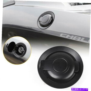 Fuel Gas Tank ubNR^NJo[gANZT[_bW`W[2015+̃KXhA Black Fuel tank cover trim Accessories Gas Door For Dodge Challenger 2015+ a