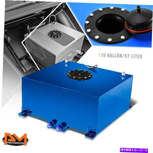 Fuel Gas Tank 15KyʃA~jEu[Rdr/K\^N+xZ_[ubNLbv 15 Gallon Lightweight Aluminum Blue Fuel Cell/Gas Tank+Level Sender Black Cap