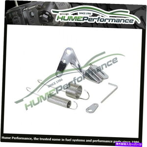 Carburetor ���^�[���X�v�����O�N�����z���[4150 AF42-1104�t���X���b�g���P�[�u���u���P�b�g THROTTLE CABLE BRACKET WITH RETURN SPRING CHROME HOLLEY 4150 AF42-1104�y���s�A���i�z