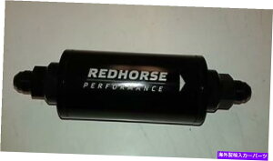 Carburetor Redhorse�C�����C�����[�X�R���t�B���^�[-6an 100�~�N����500psi�]�� Redhorse In-Line Race Fuel Filter -6an 100 Micron 500psi Rating