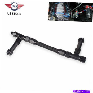 Carburetor ubNzɎ_ґgan8fAtB[hYRCLbgz[4150Lu^[ Black Anodized Braided AN8 Dual Feed Carb Fuel Line Kit Holley 4150 Carburetor