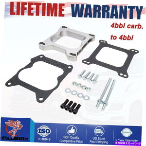 Carburetor A~jELu^[A_v^[Lbglpv[g̓Lu^[{Aă}jz[hL܂ Aluminum Carburetor Adapter Kit Square Plate Bore Carburetor to Spread Manifold