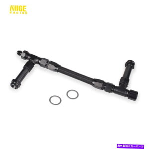Carburetor �u���b�N�A���~�j�E��8 An Holley 4150�f���A���t�B�[�h�R�����C���L�b�g�Y�������p��҂� Black Aluminum 8 AN Holley 4150 Dual Feed Fuel Line Kit Carb Fittings Braid AN8�y���s�A���i�z