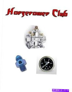 Carburetor �r�b�O�G���h�R������Reg 4 1/2-9 psi blk 0-15 psi�t�̃Q�[�W�A�_�v�^�[ Big End Fuel Pressure Reg 4 1/2-9 psi Blk 0-15 psi Liquid Gauge Adapter�y���s�A���i�z