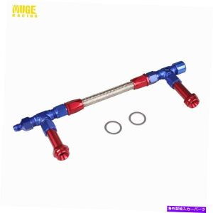 Carburetor �A���~�j�E��8 An Holley 4150�f���A���t�B�[�h�R�����C���L�b�g�Y�������p��ґgan8�u���[ Aluminum 8 AN Holley 4150 Dual Feed Fuel Line Kit Carb Fittings Braid AN8 Blue�y���s�A���i�z