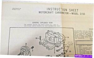Carburetor Lu^[Lbg[^[Ntgf2150 2o302tH[hAMCW[v1980N㕕 CARBURETOR KIT MOTORCRAFT MODEL 2150 2 BARREL 302 FORD AMC JEEP 1980'S SEALED