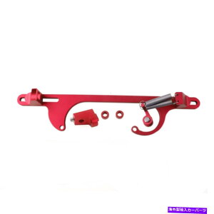 Carburetor ���b�h�A���~�j�E��4160�V���[�Y�X���b�g���P�[�u���Y�������u���P�b�g�L���u���^�[350 Red Aluminum 4160 Series Throttle Cable Carb Bracket Carburetor 350 for Holley�y���s�A���i�z