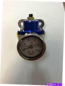 Carburetor TSP 5-12 PSI�r���b�g�R�����̓��M�����[�^�[3/8 "NPT�z�Ɏ_���F�̃Q�[�W TSP 5-12 PSI Billet Fuel Pressure Regulator 3/8" NPT Anodized Blue W/Gauge