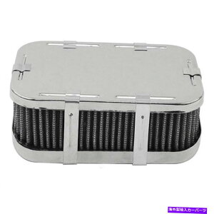 Carburetor Empi 9032 Chrome`GAN[i[AZuWeber 4-1/2 "x 7" x 2-1/2 " Empi 9032 Chrome Rectangular Air Cleaner Assembly-Weber 4-1/2" X 7" X 2-1/2"
